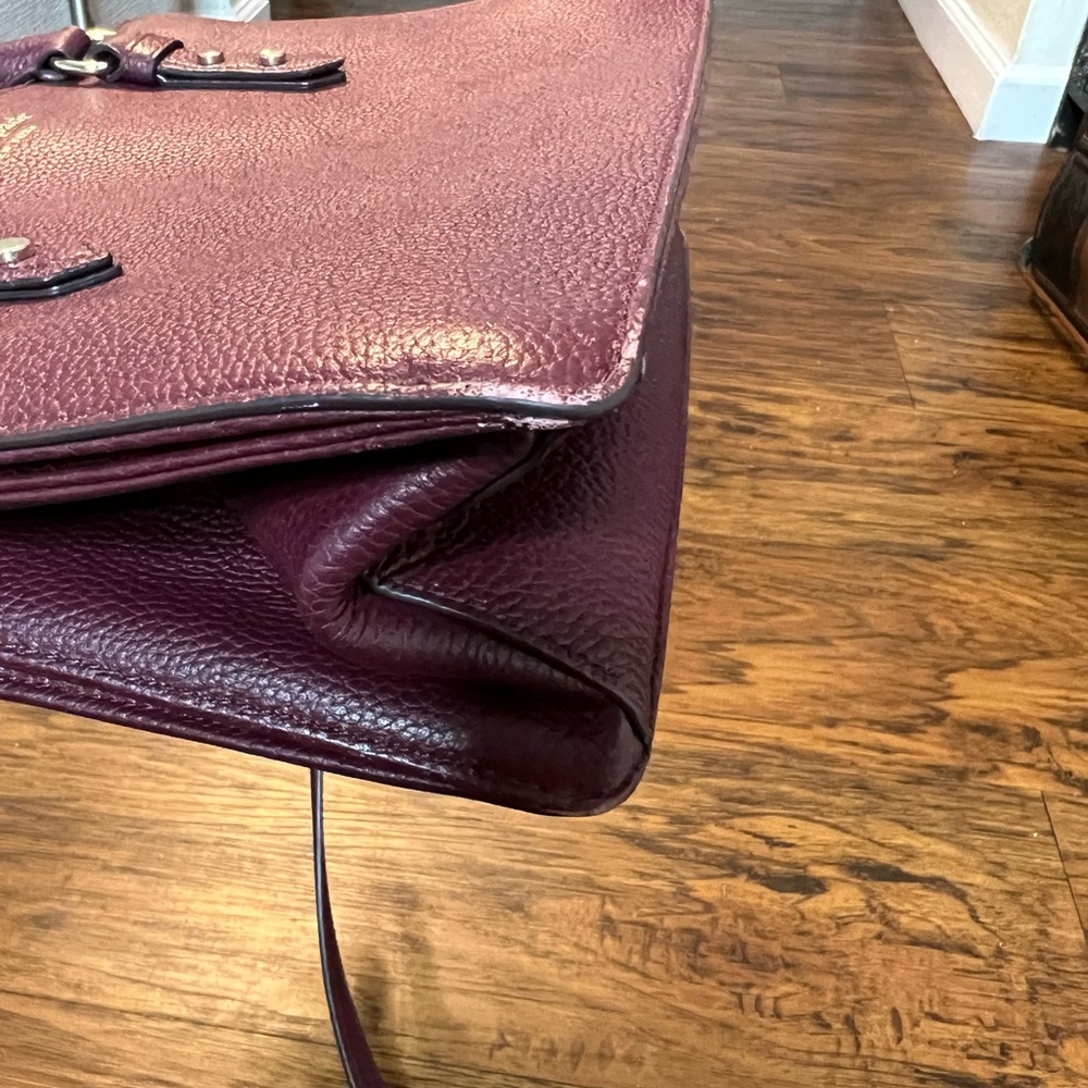Kate Spade Burgundy Leather Handbag - Picture 8 of 10
